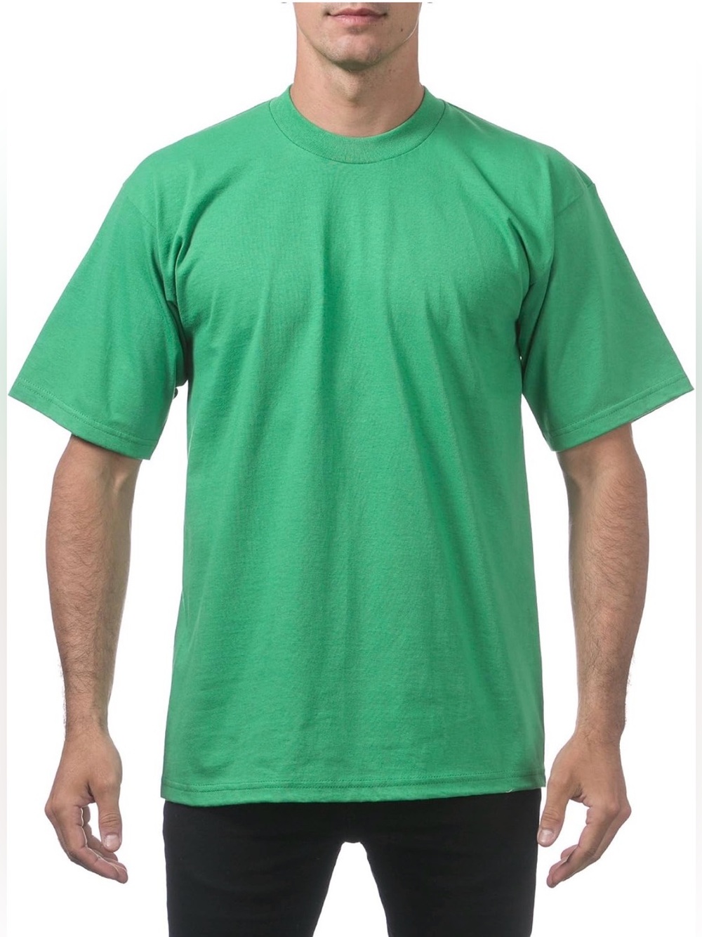 Pro Club Heavyweight Green T-Shirt Men’s XL 100%‎ Cotton Blank Tee